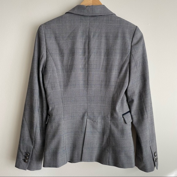 Zara Classic Fit Glen Plaid Blazer Grey - Picture 2 of 10